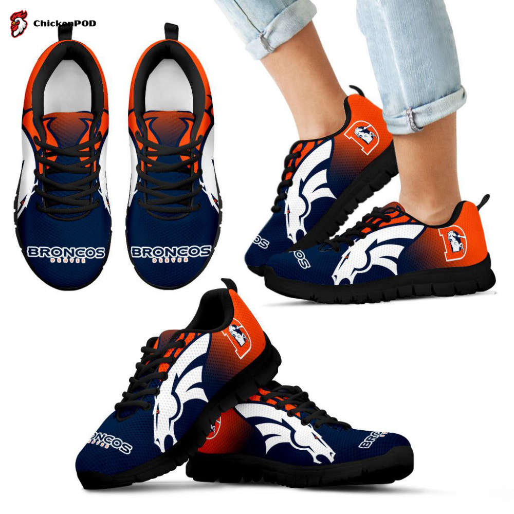 Denver Broncos Unisex Running Shoes For Fans Gifts