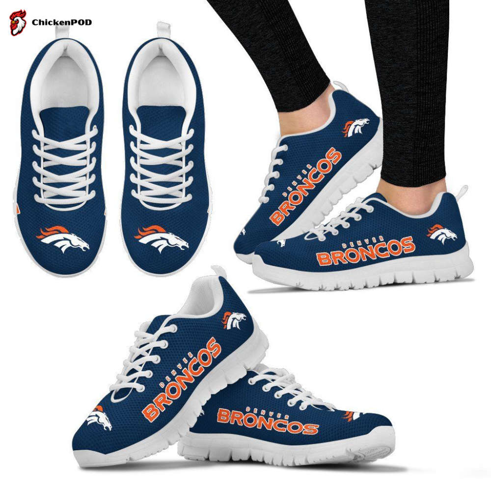 Denver Broncos Unisex Running Shoes For Fans Gifts