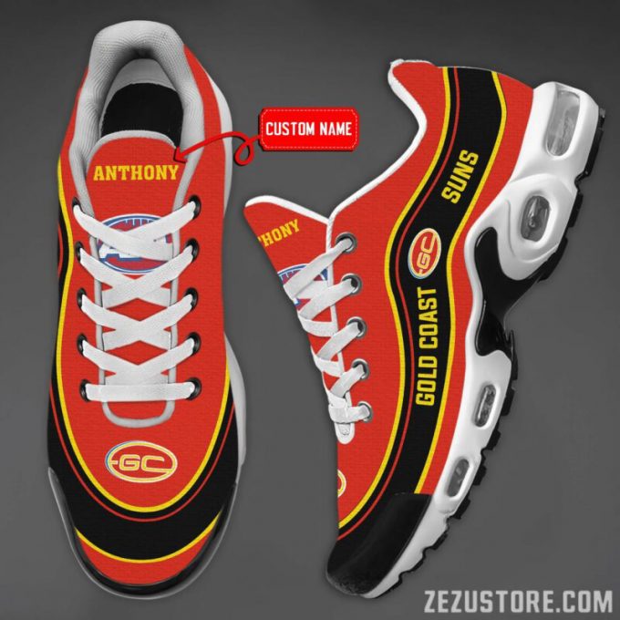 Gold Coast Suns Premium Air Max Plus Sport Sneakers For Fan Gifts