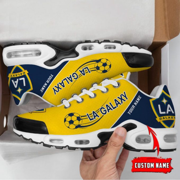 La Galaxy Mls Air Max Plus Sport Sneakers For Fan Gifts