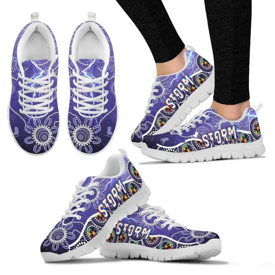 Melbourne Storm Unique Indigenous Unisex Running Shoes For Fans Gifts