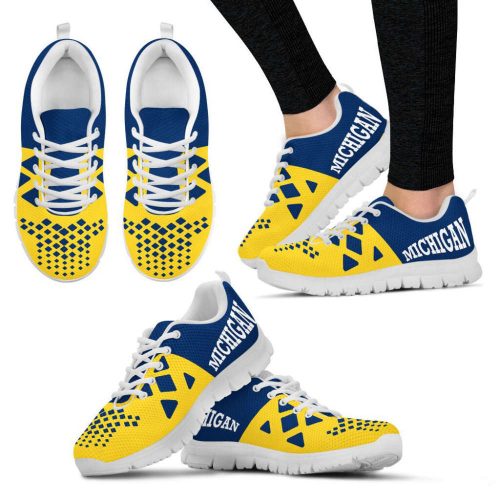 Michigan Wolverines Unisex Running Shoes For Fans Gifts