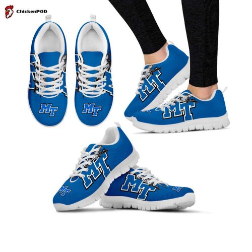 Middle Tennessee State Blue Raiders Unisex Running Shoes For Fans Gifts