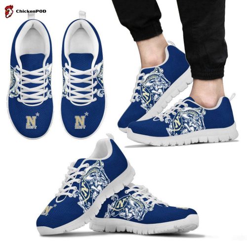 Navy Midshipmen Unisex Running Shoes For Fans Gifts