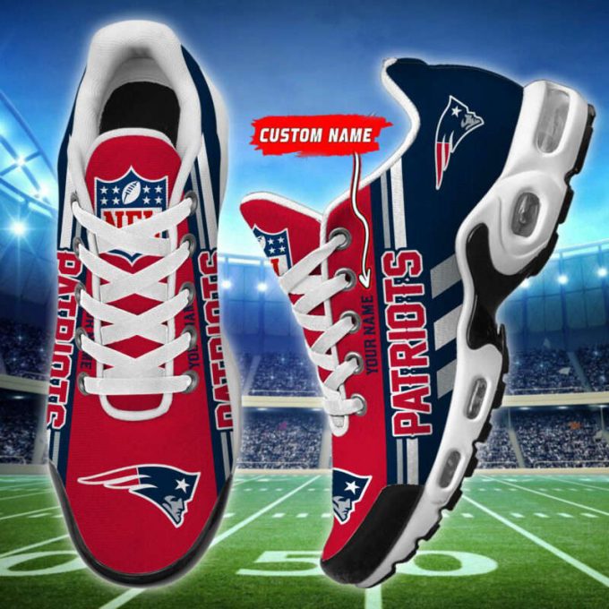 New England Patriots Nfl Air Max Plus Sport Sneakers For Fan Gifts