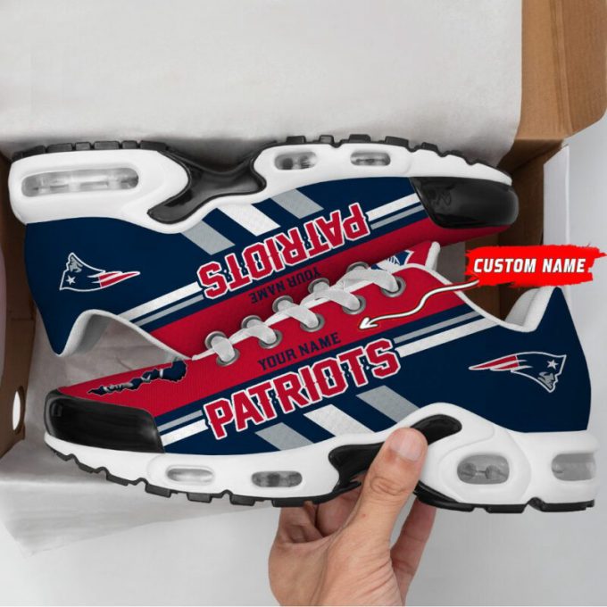 New England Patriots Nfl Air Max Plus Sport Sneakers For Fan Gifts