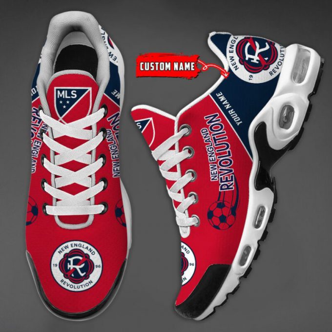 New England Revolution Mls Air Max Plus Sport Sneakers For Fan Gifts