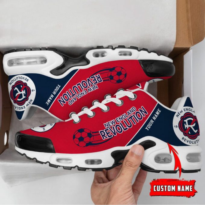 New England Revolution Mls Air Max Plus Sport Sneakers For Fan Gifts