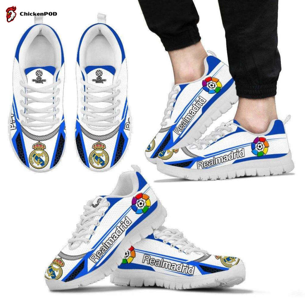 Real Madrid Unisex Running Shoes For Fans Gifts