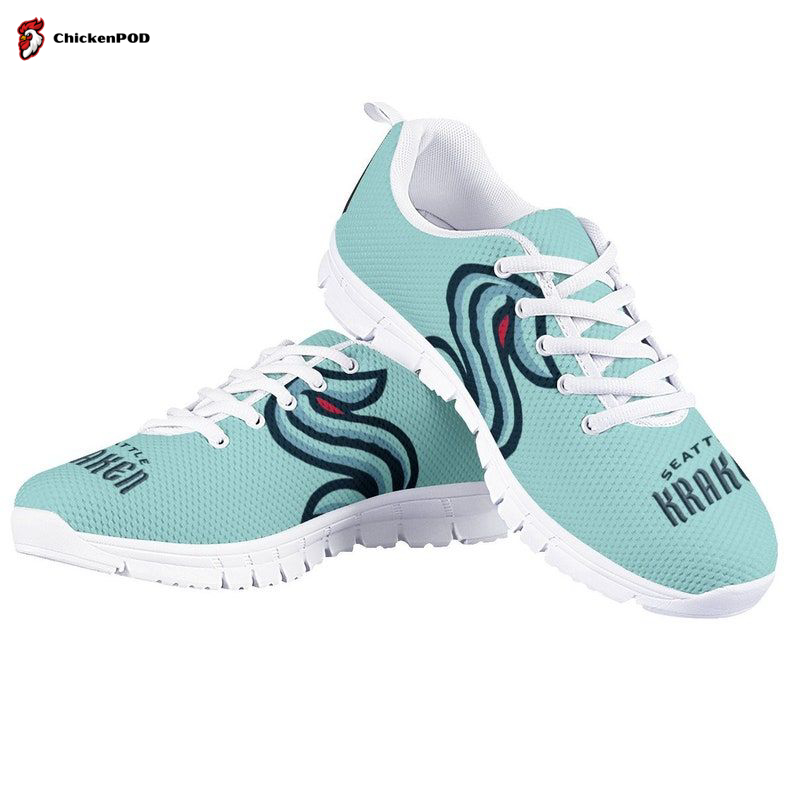 Seattle Kraken Ice Blue Unisex Running Shoes For Fans Gifts