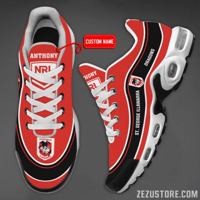 St George Illawarra Dragons Premium Air Max Plus Sport Sneakers For Fan Gifts