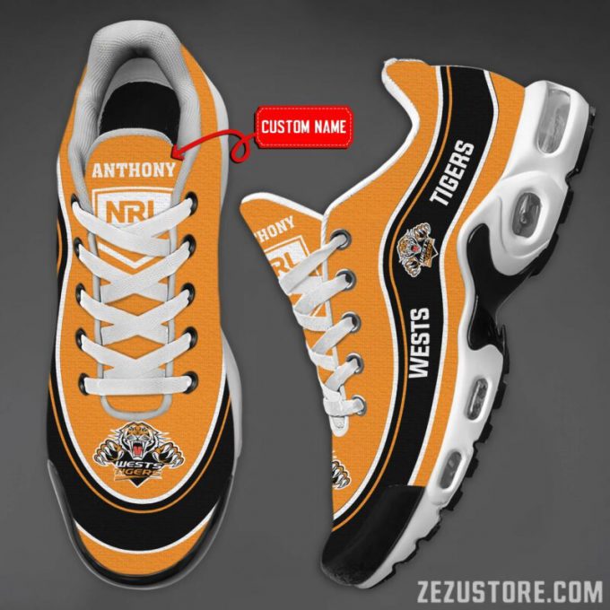 Wests Tigers Premium Air Max Plus Sport Sneakers For Fan Gifts