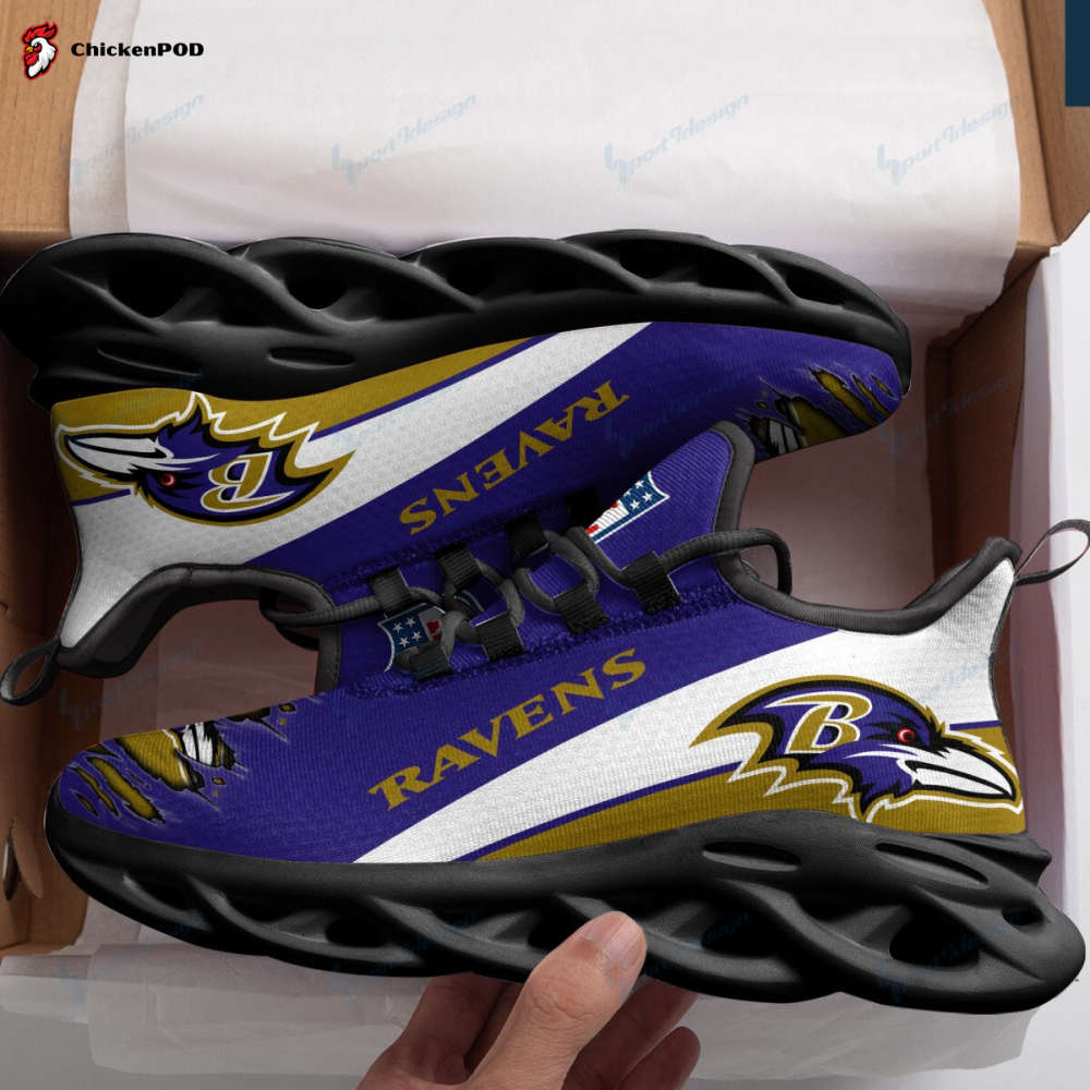 Minnesota Vikings Black Max Soul Shoes For Fan Gifts For Fan Gifts CH