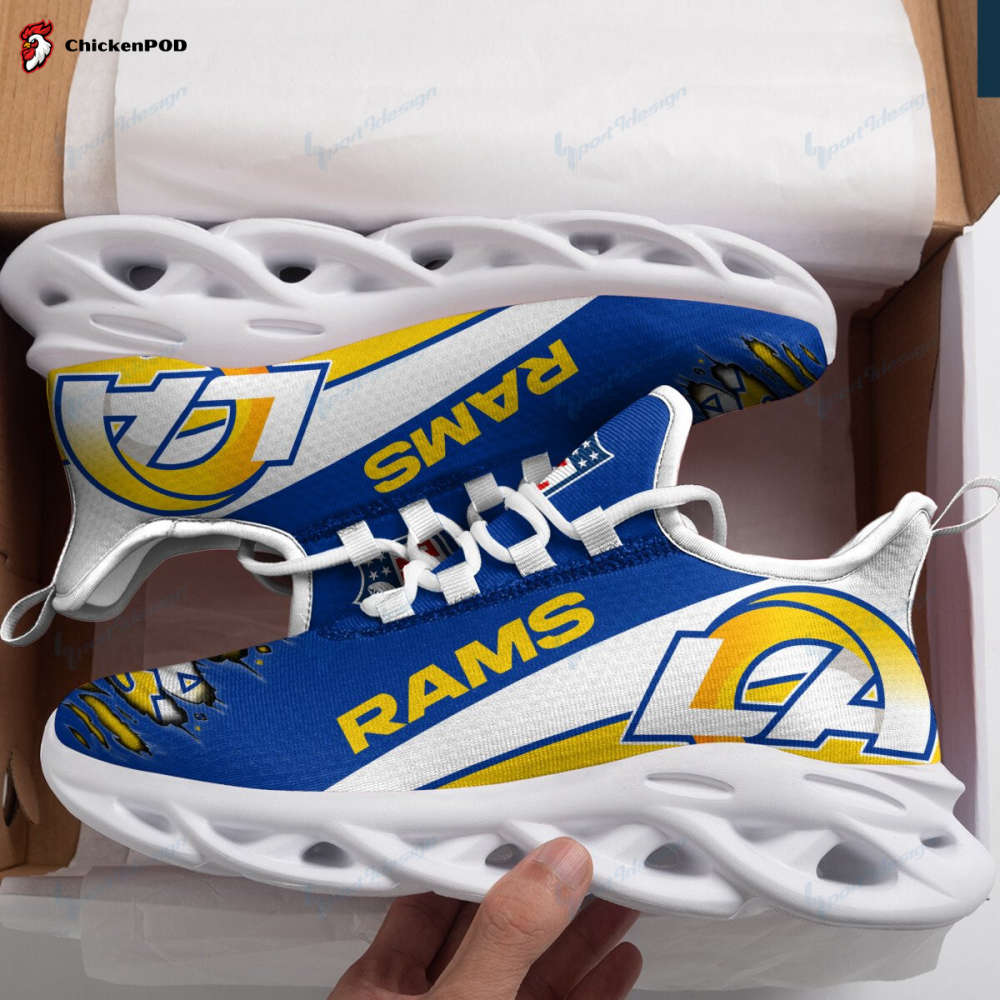 Los Angeles Rams a0 Max Soul Shoes For Fan Gifts For Fan Gifts G95