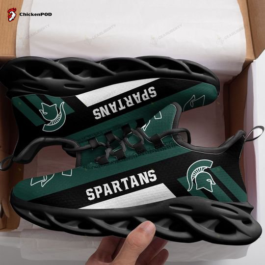 Michigan State Spartans Lover Black Max Soul Shoes For Fan Gifts CH