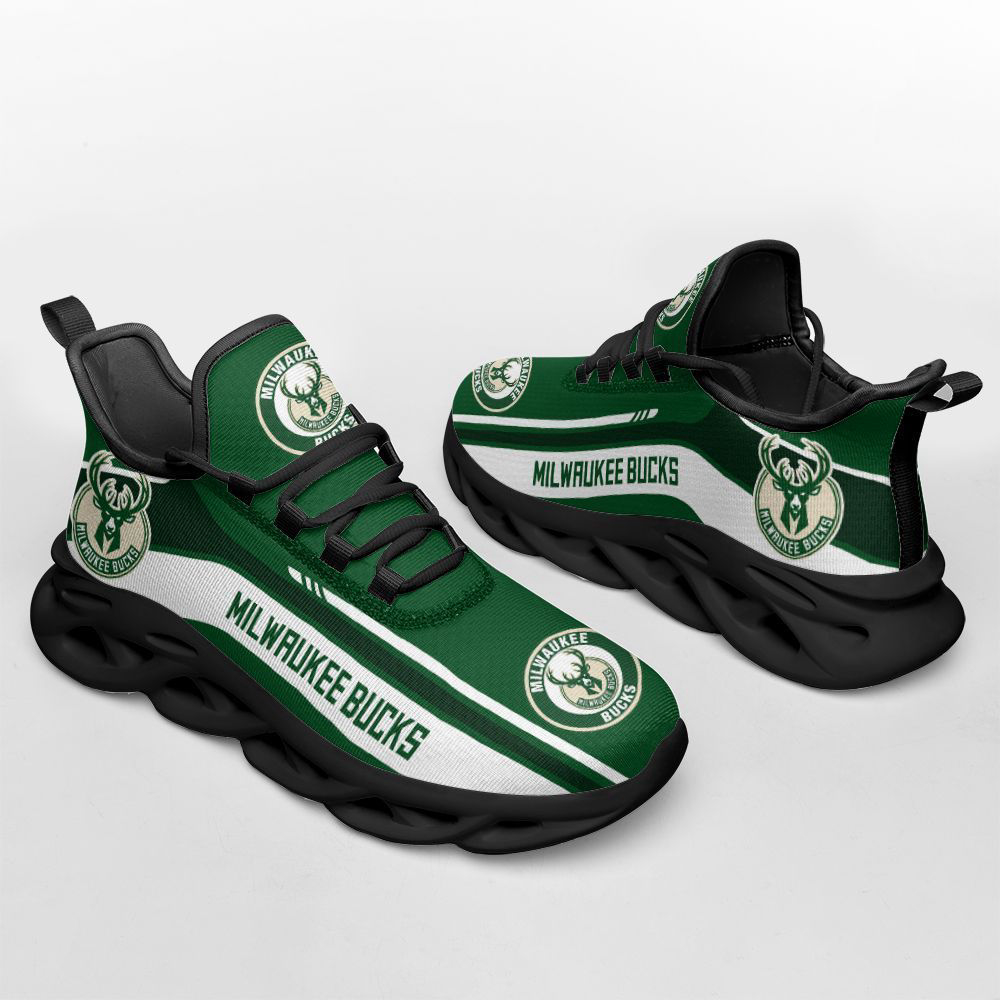 Milwaukee Bucks  Black Max Soul Shoes For Fan Gifts For Fan Gifts CH