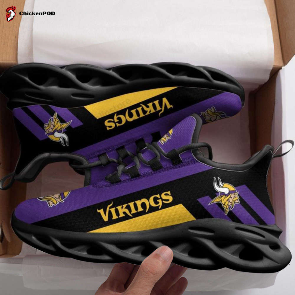 Minnesota Vikings Lover Black Shoes Max Soul CH