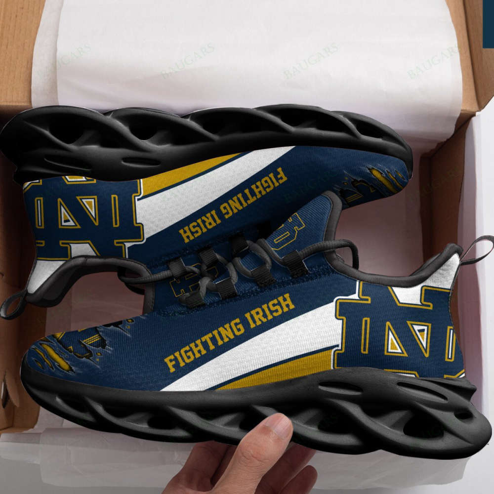 Notre Dame Fighting Irish Black Max Soul Shoes For Fan Gifts For Fan Gifts CH