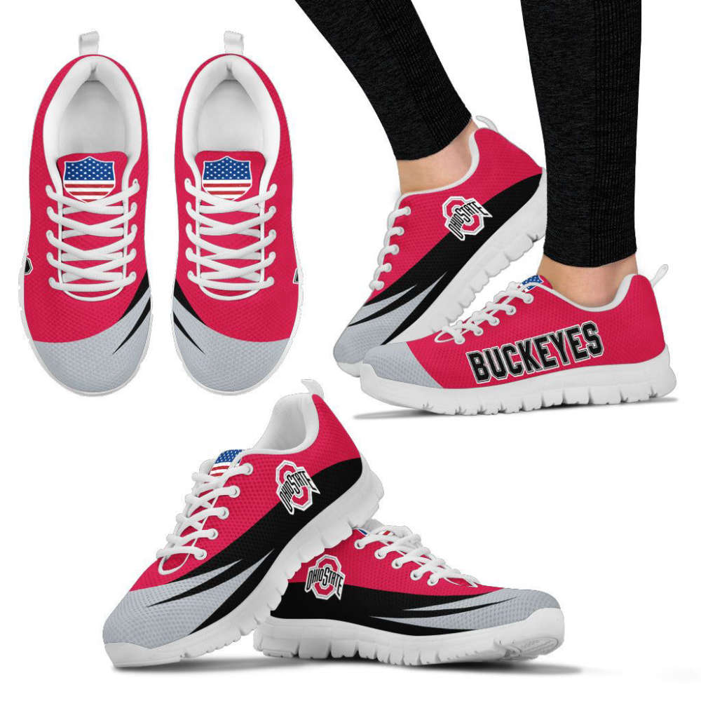 Ohio State Buckeyes Unisex Running Shoes For Fans Gifts