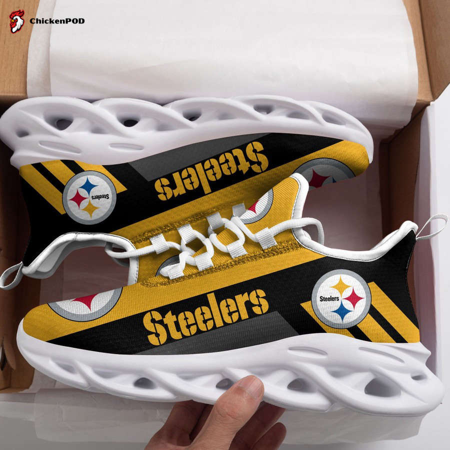 Pittsburgh Steelers Lover  White Shoes Max Soul CH