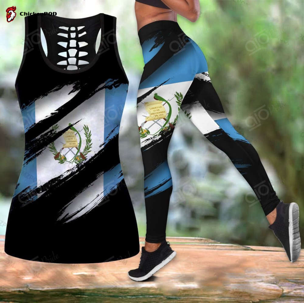 Sport Gift – Guatemala Coat Of Arms Hollow Tank Top or Legging