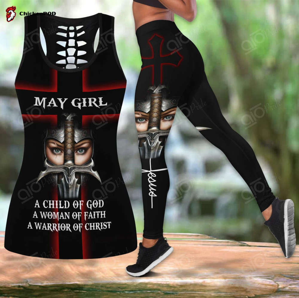 Sport Gift – May Girl – A Child Of God Hollow Tank Top or Legging