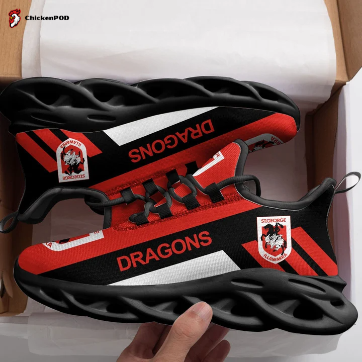 St. George Illawarra Dragons 1 Max Soul Shoes For Fan Gifts For Fan Gifts G95