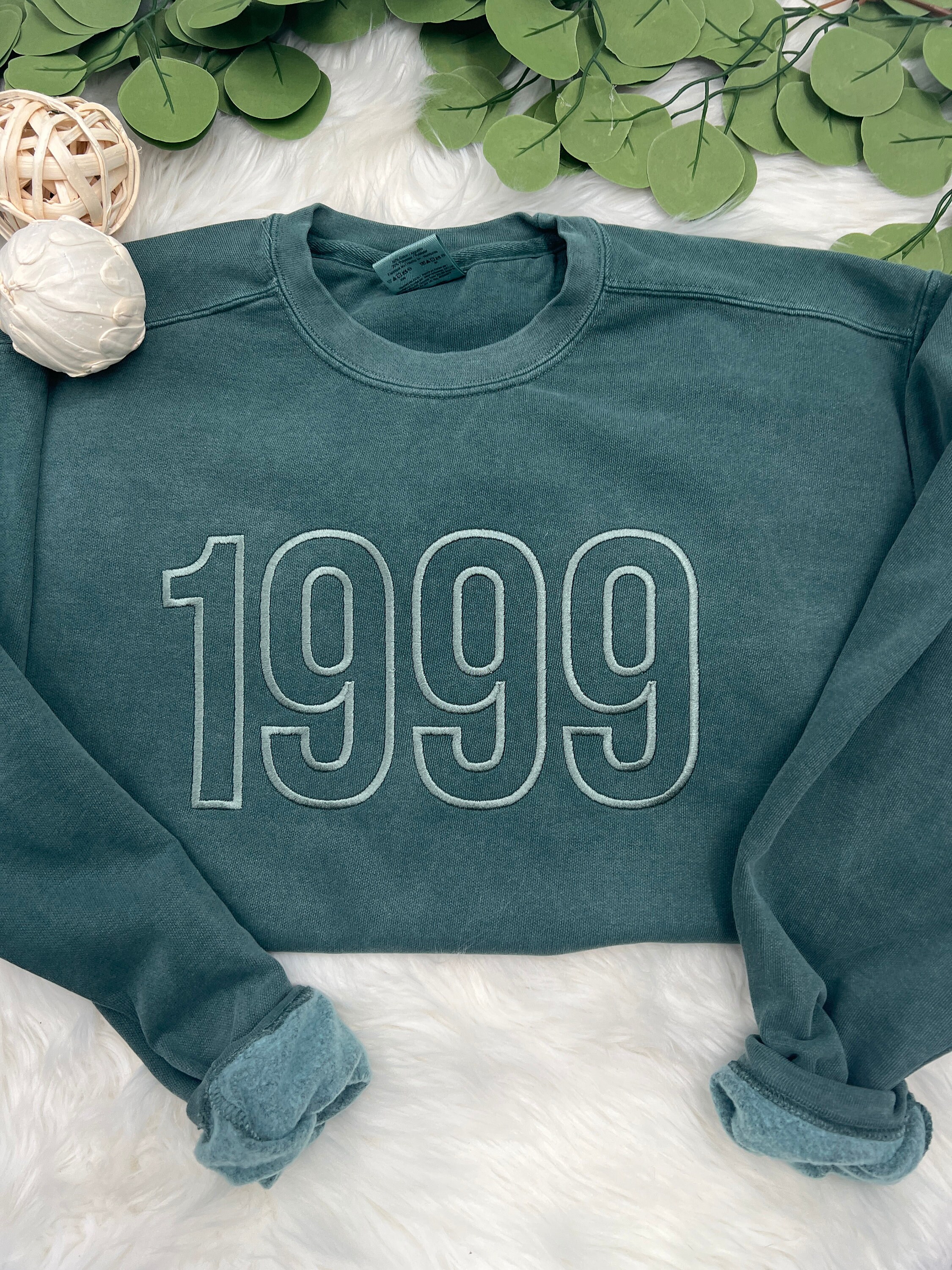 Personalized Birth Year Sweatshirt – Custom Embroidered Birthday Gift