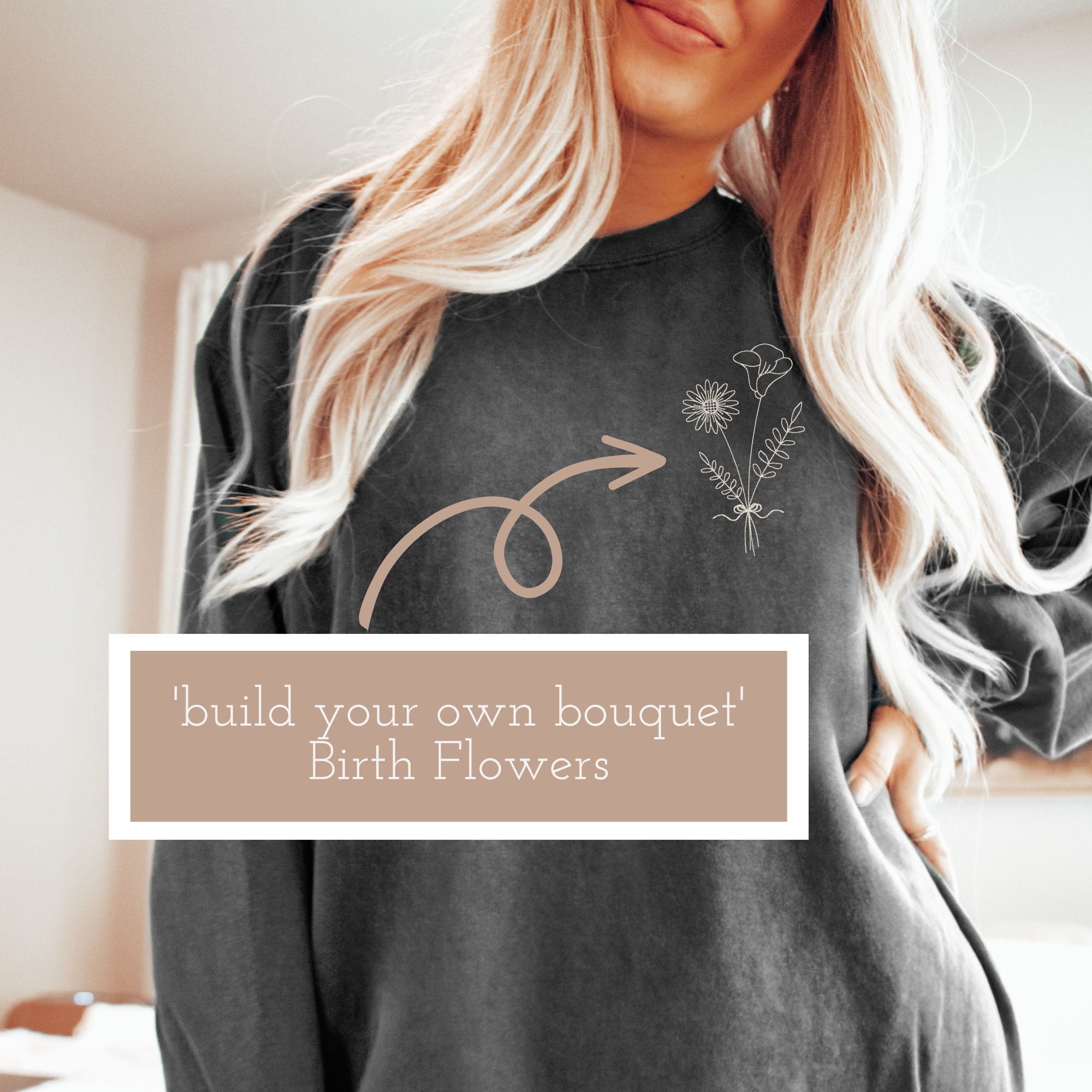 Custom Embroidered Bride Last Name & Engagement Sweatshirt – Personalized Wifey Mrs