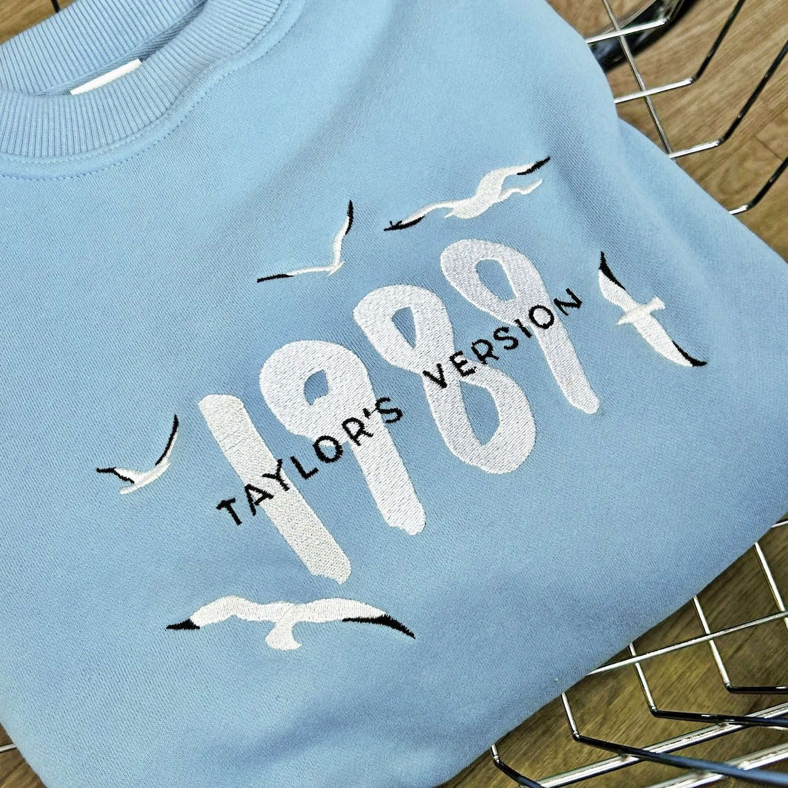 Vintage 1989 Album Taylor s Version Sweatshirt: Exclusive Embroidered Design