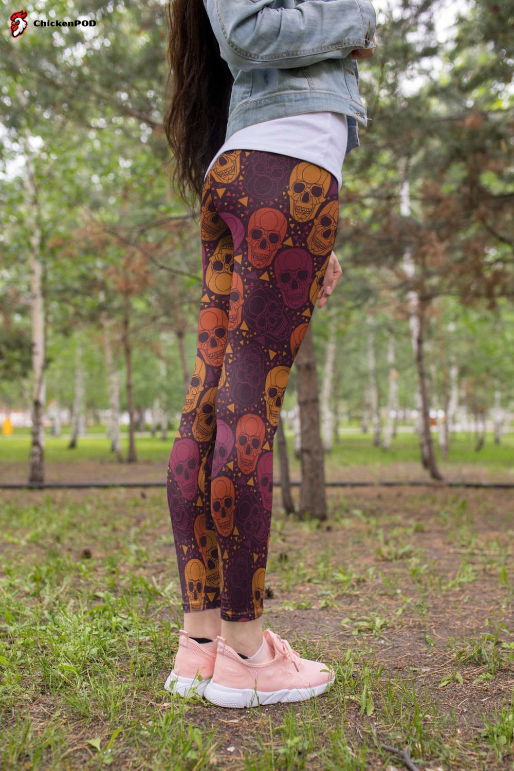 3D All Over Print fantasy Skull Legging