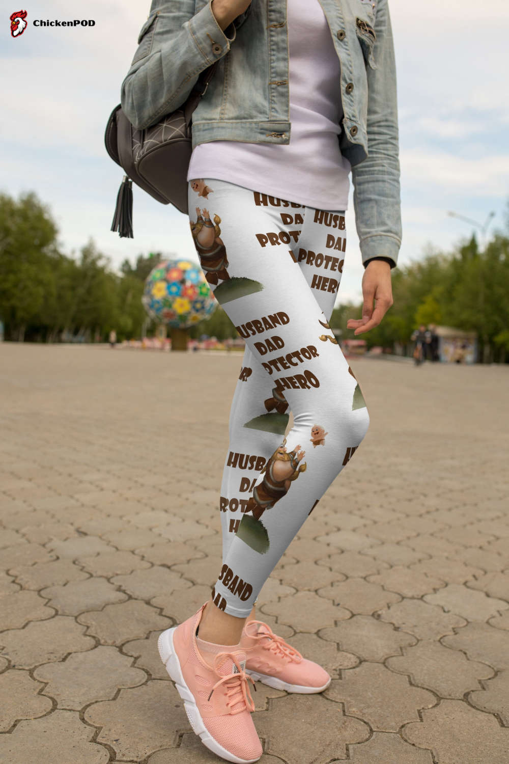 3D All Over Print Husband Dad Protector Hero Legging