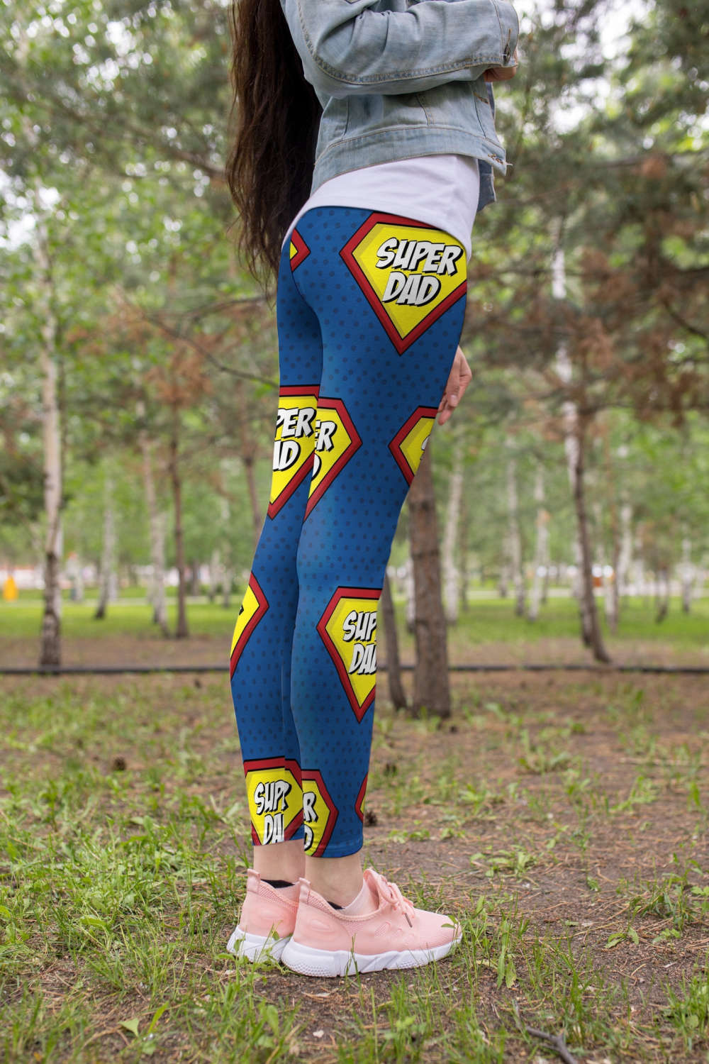 3D All Over Print Super Dad Legging