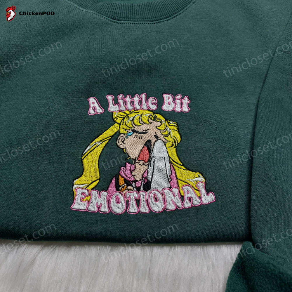 Emotional Sailor Moon Shirt & Embroidered Sweatshirts: Anime Clothes for Girls