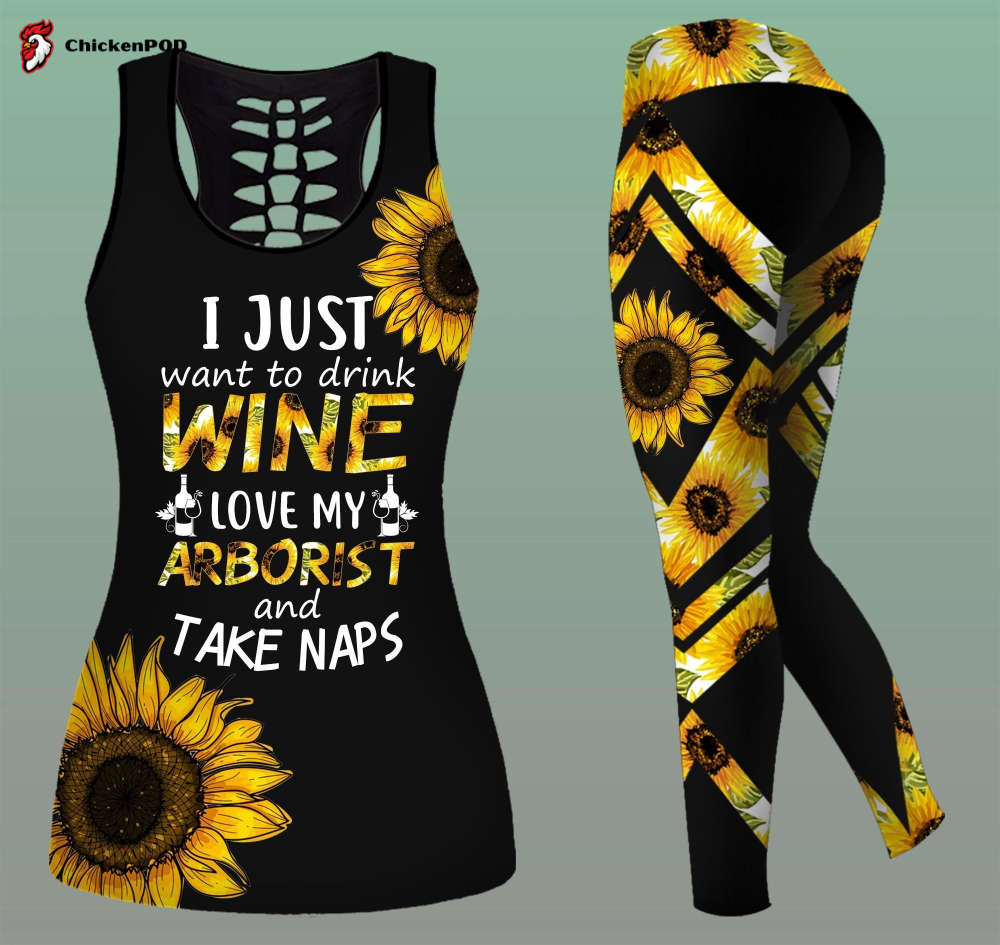 Aborist’s wife sunflower Combo legging + Tanktop