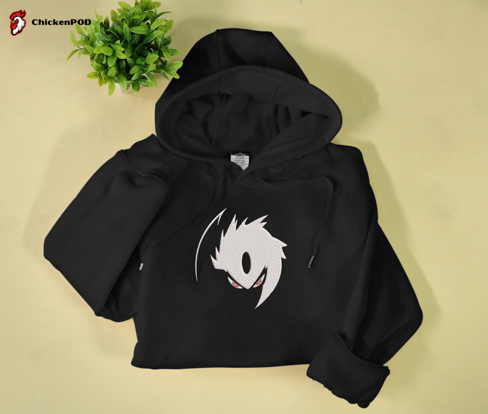 Get Spooked with Gengar: Anime Embroidered Sweatshirt – Perfect Gift!