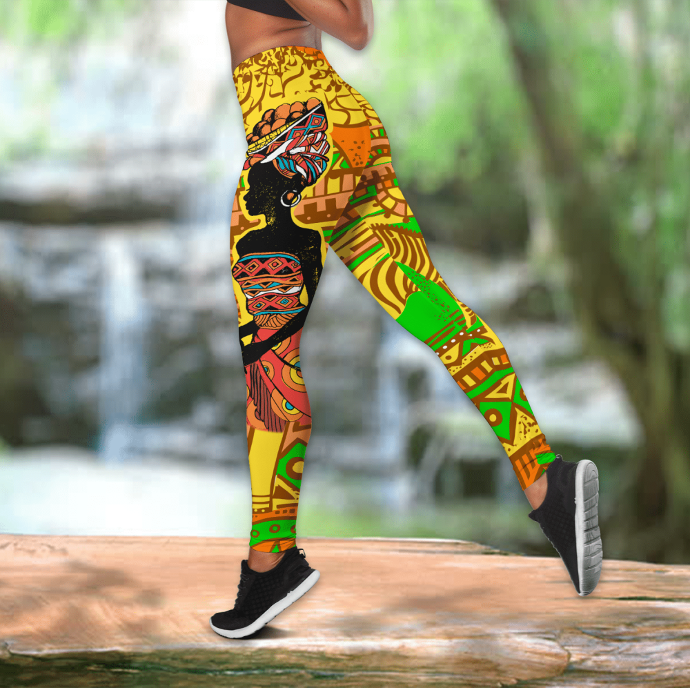 African Couple Girl Legging & Tank top For Women Sport Gifts ML