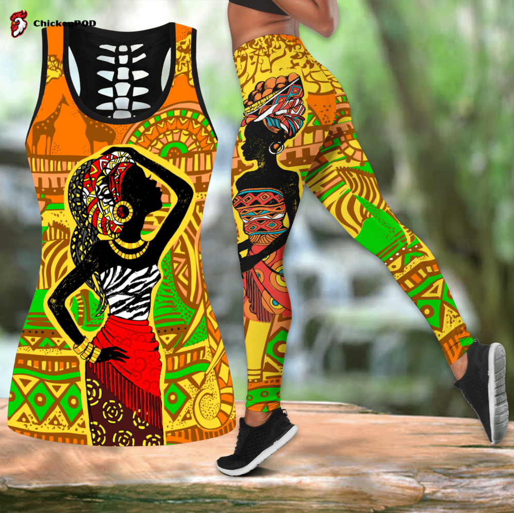 African Couple Girl Legging & Tank top For Women Sport Gifts ML