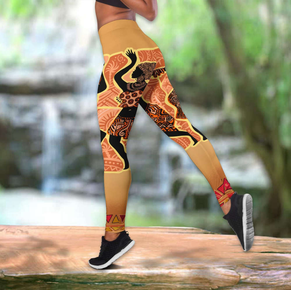 African Dance Legging & Tank top For Women Sport Gifts