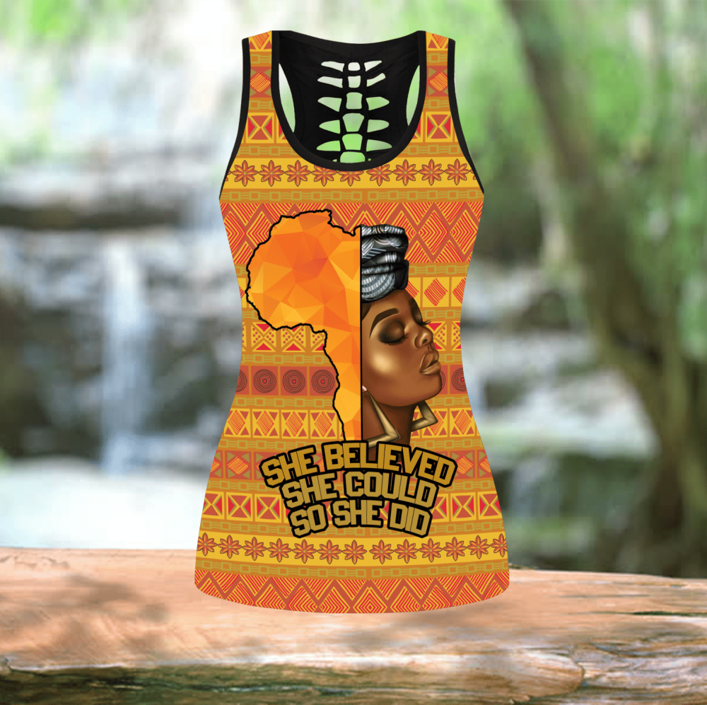 African Girl She Believed Legging & Tank top ML