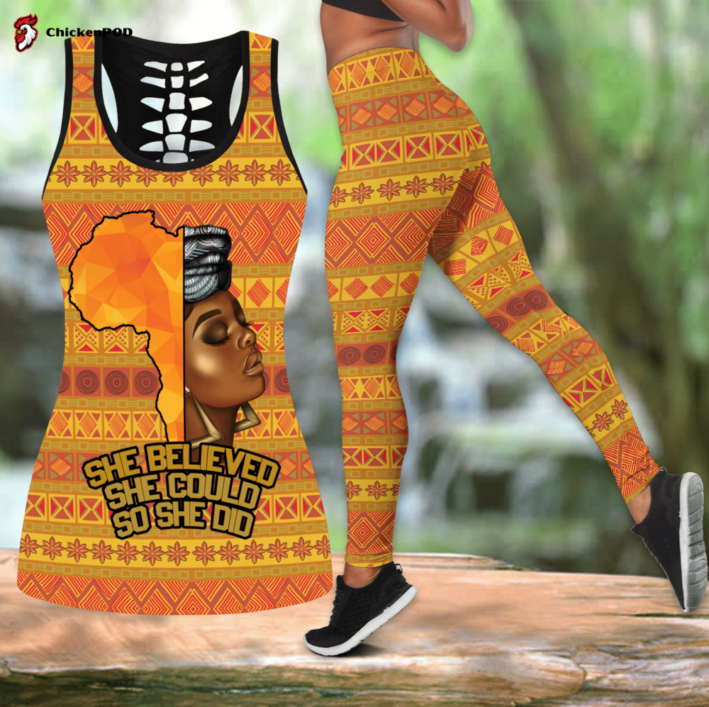 African Girl She Believed Legging & Tank top ML