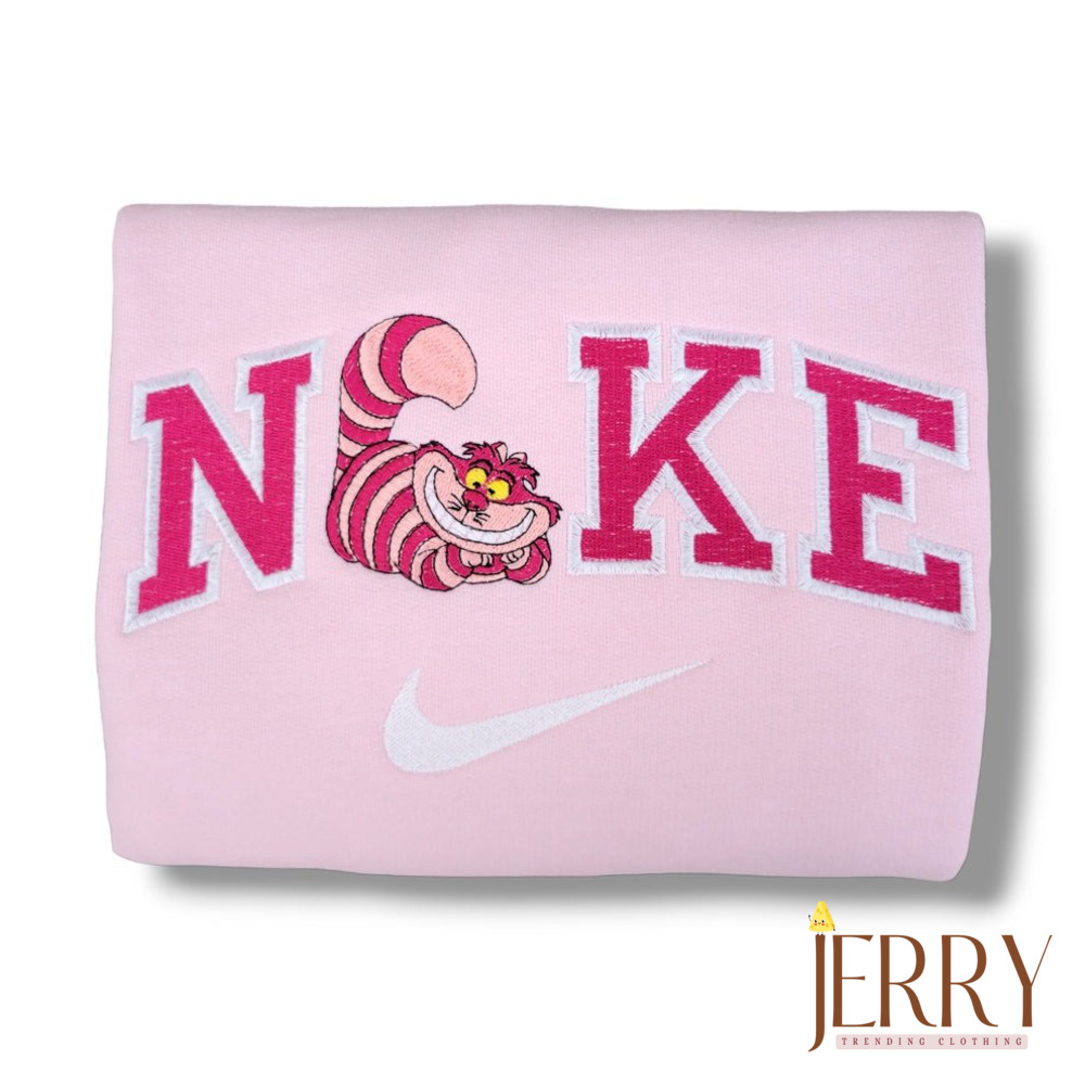 Alice in Wonderland Nike Embroidered Sweatshirt: Whimsical Style meets Athletic Comfort