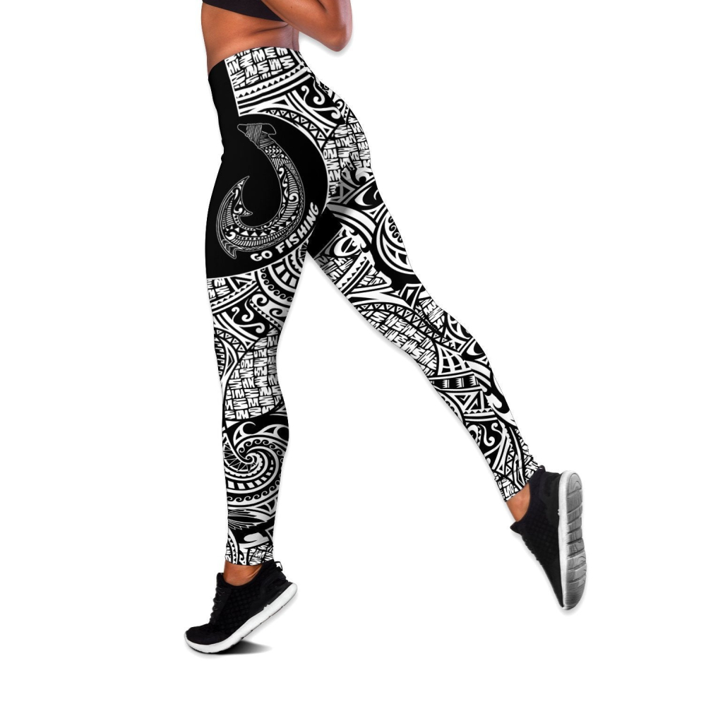 Amazing Polynesian Go Fishing Deluxe Legging Tank Top ML