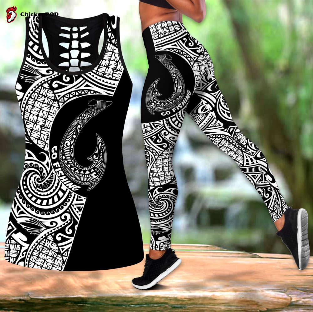 Amazing Polynesian Go Fishing Deluxe Legging Tank Top ML