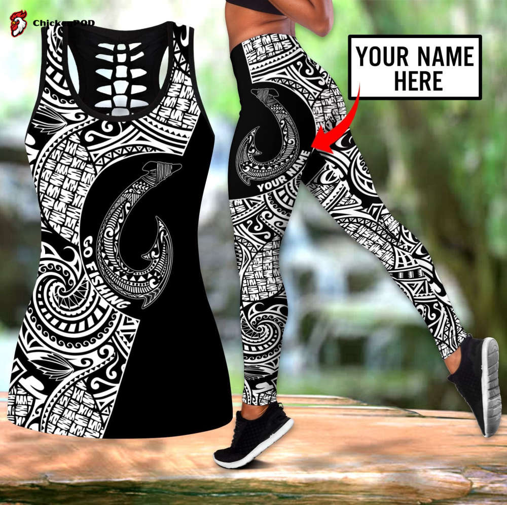 Dragon Tribal Tattoo 3D Over Printed Legging & Tank top-ML