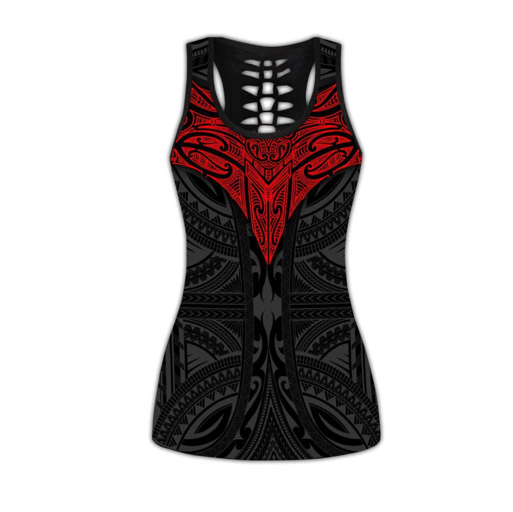 Amazing Polynesian Tattoo Legging & Tank top For Women Sport Gifts-ML