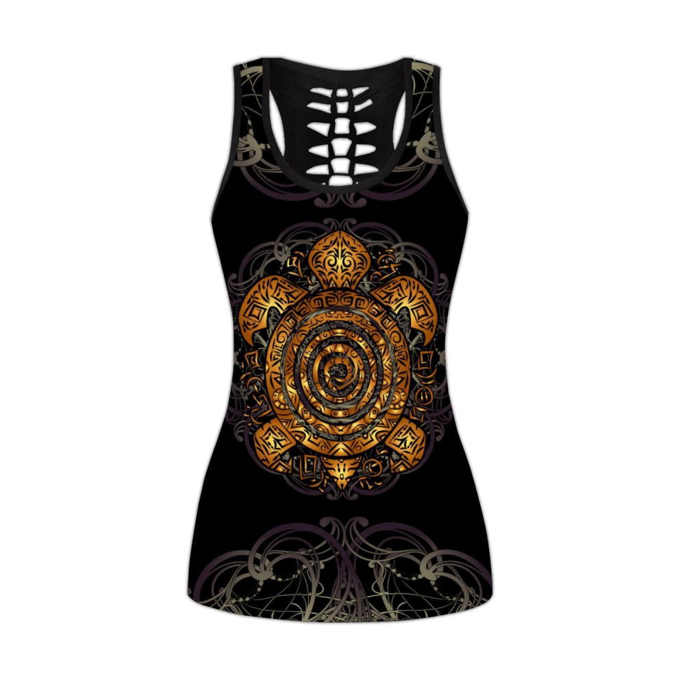 Amazing Ponylesian Turtle Tattoo 3D Over Printed Legging & Tank top For Women Sport Gifts-ML