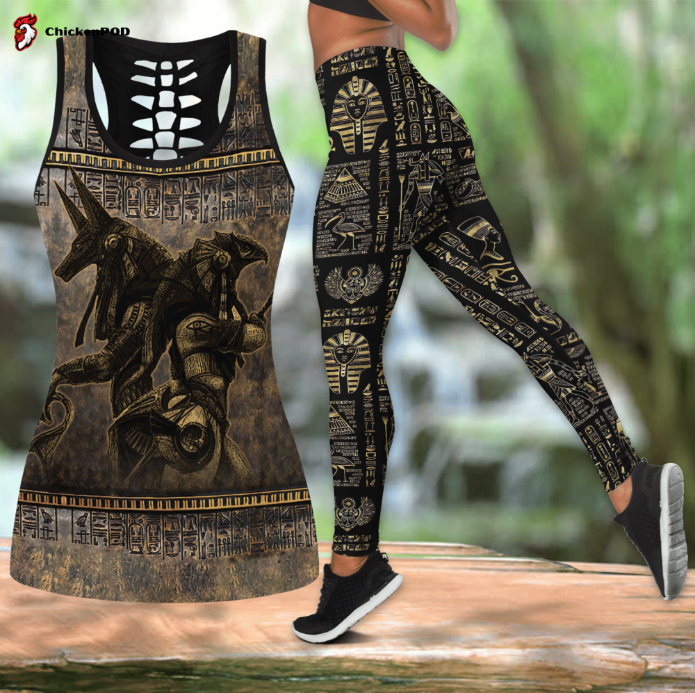 Ancient Egyptian Gods Combo Hollow Tanktop + Legging JJ120301