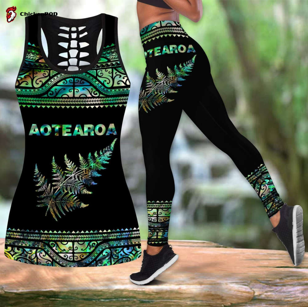 New zealand maori bulldog tank top & leggings outfit For Women Sport Gifts