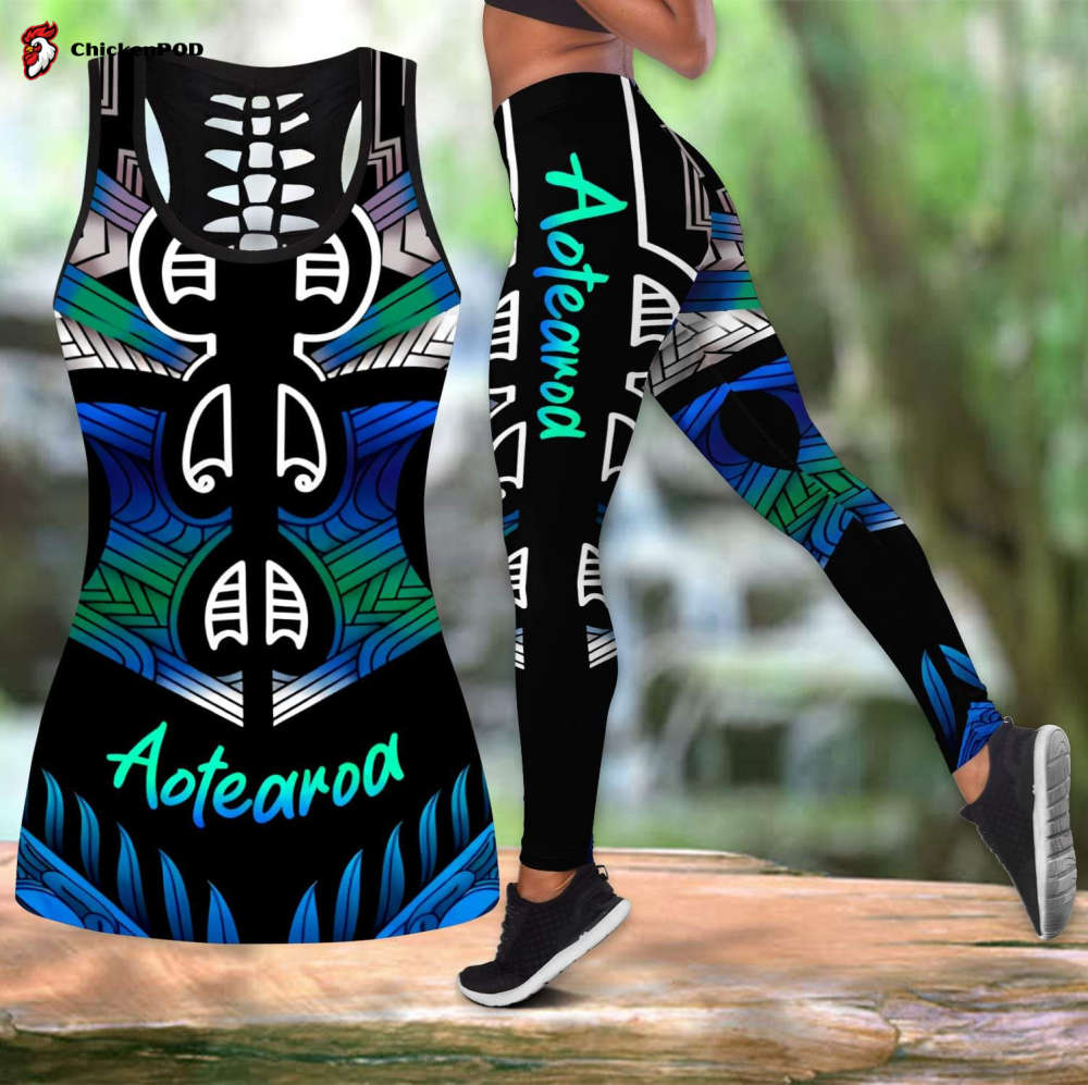 Maori pounamu jade tank top & leggings outfit For Women Sport Gifts